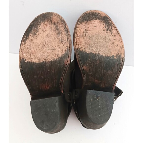 Independent Boot Co Brown Leather Moto Ankle Boot Harness Strap Made Mexico 6.5 - Picture 10 of 11